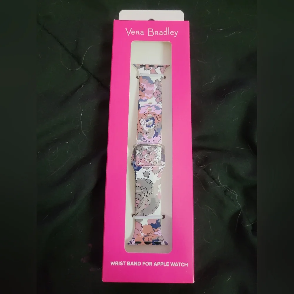 Nib Vera Bradley Floral Watch Band in Pink and Purple